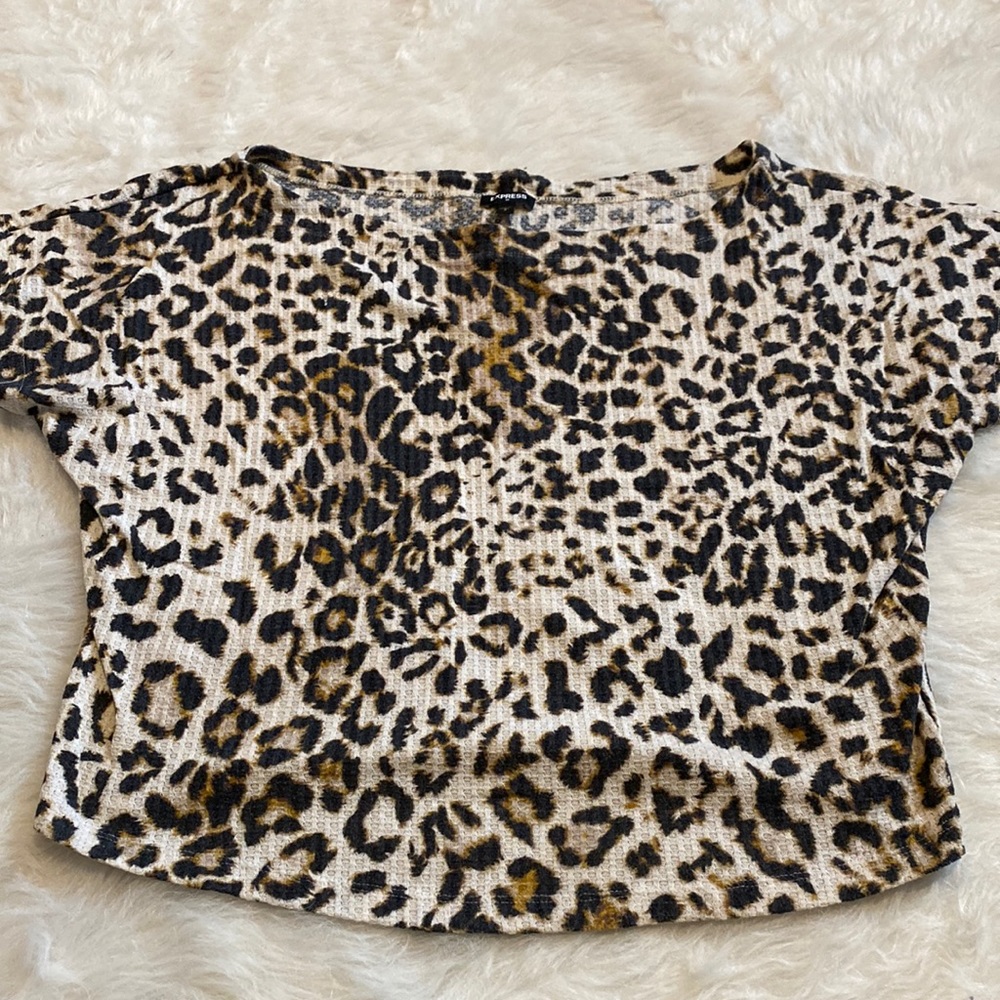 Express leopard print top
